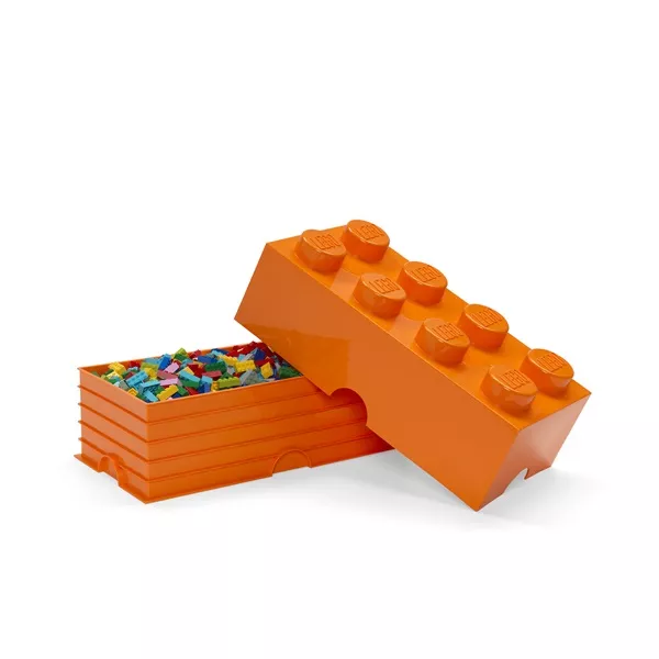 LEGO Tárolódoboz, narancssárga (16,9 literes)