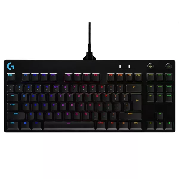 Logitech 920-009426 G Pro UK ENG fekete (GX Blue Clicky switch) gamer billentyűzet