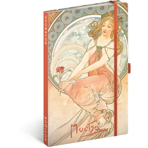 Realsystem Alphonse Mucha 5416 keményfedeles vonalas notesz