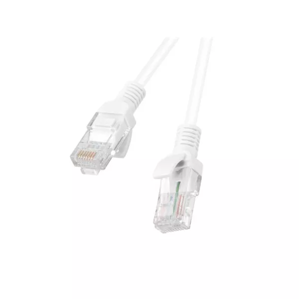 Lanberg PCU6-10CC-0200-W Cat6 U/UTP PVC 2m réz bevonatú alumínium fehér patch kábel