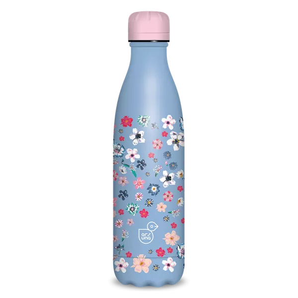 Ars Una 500 ml-es Pearl Blossom Blue 24 (5376) duplafalú fémkulacs