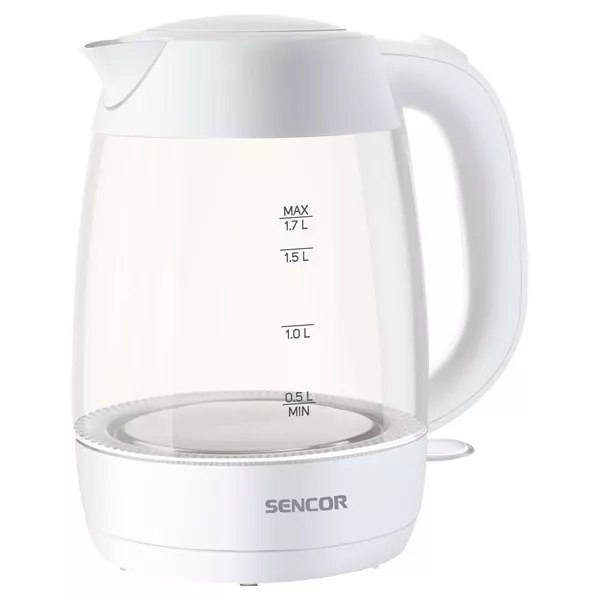 Sencor SWK 7300WH 1,7l üveg fehér vízforraló