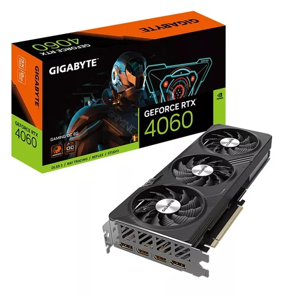 Gigabyte GeForce RTX 4060 GAMING OC nVidia 8GB GDDR6 128bit PCIe videókártya