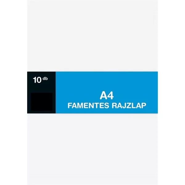 A4 120g famentes 10db rajzlap