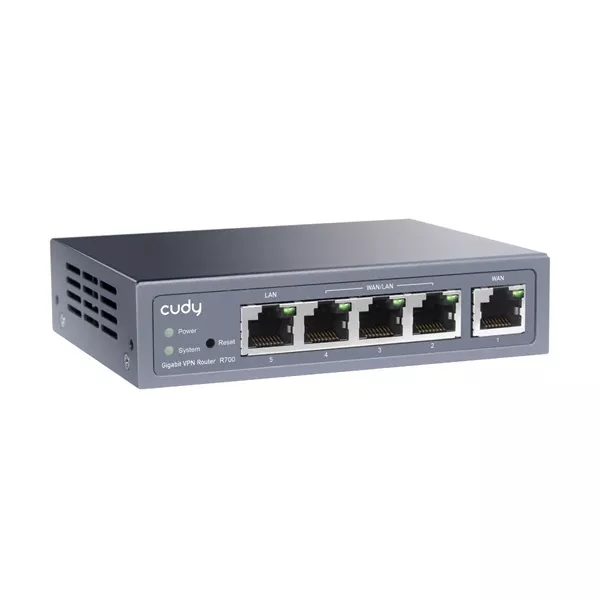 CUDY R700 Gigabit Multi-WAN VPN, fém házas Router