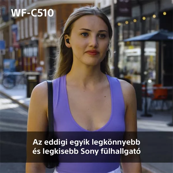 Sony WFC510B.CE7 True Wireless Bluetooth fekete fülhallgató