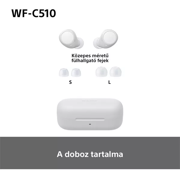 Sony WFC510W.CE7 True Wireless Bluetooth fehér fülhallgató