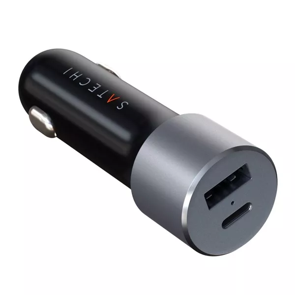 Satechi ST-TCPDCCM 72W USB/Type-C asztroszürke autós töltő