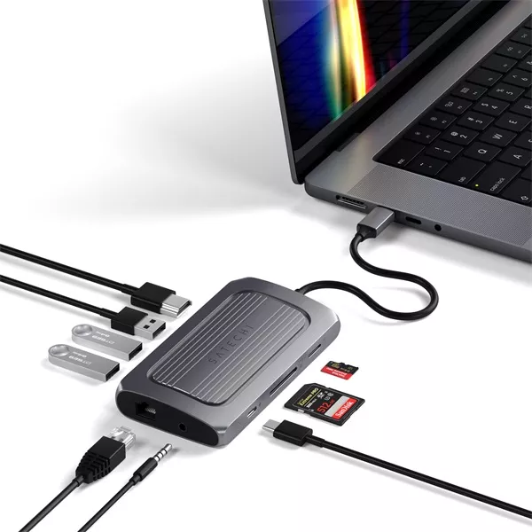 Satechi ST-U4MA3M USB 4 asztroszürke HUB