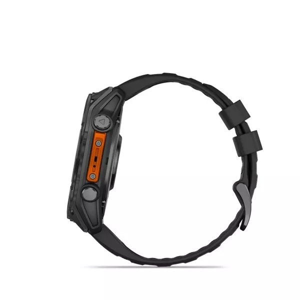 Garmin 010-02905-00 fenix 8 AMOLED (51mm) szilikon pántos fekete okosóra