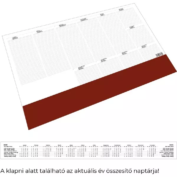 Kalendart T110 bordó asztali könyöklő