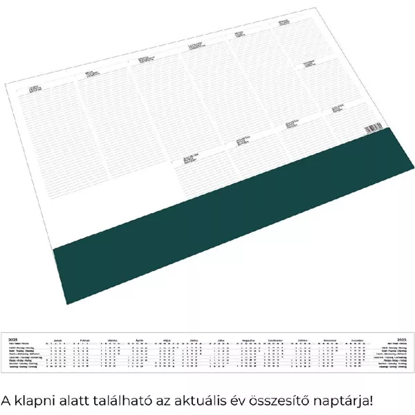 Kalendart T110 zöld asztali könyöklő