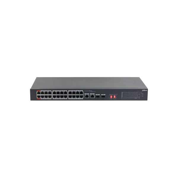 Dahua S3226-24ET-240 24x 10/100 (PoE 240W)+2x 100/1000 Uplink/SFP combo Uplink PoE switch