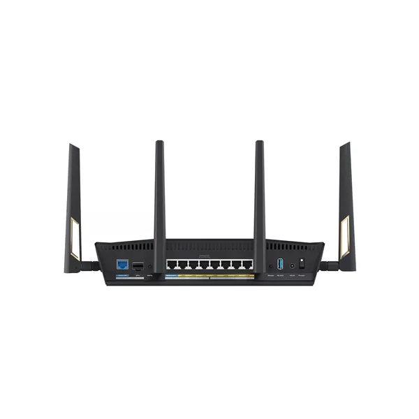 ASUS RT-BE88U 1376+5764Mbps fekete vezeték nélküli router