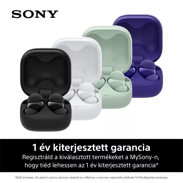 Sony WF-LS910N Linkbuds Fit zajszürős True Wireless Bluetooth fekete fülhallgató