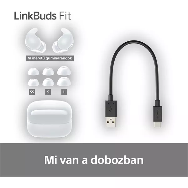 Sony W-FLS910N Linkbuds Fit zajszürős True Wireless Bluetooth lila fülhallgató