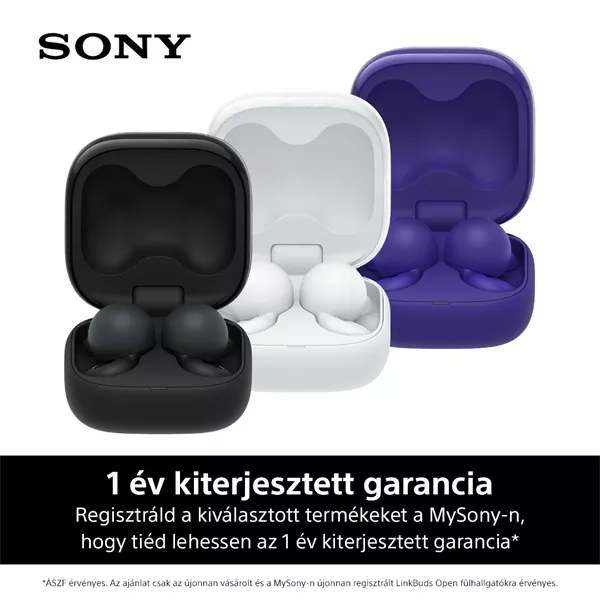 Sony WF-L910 Linkbuds Open True Wireless Bluetooth lila fülhallgató