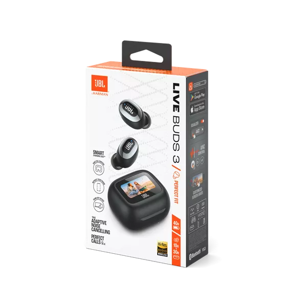 JBL Live Buds 3 True Wireless Bluetooth zajszűrős fekete fülhallgató