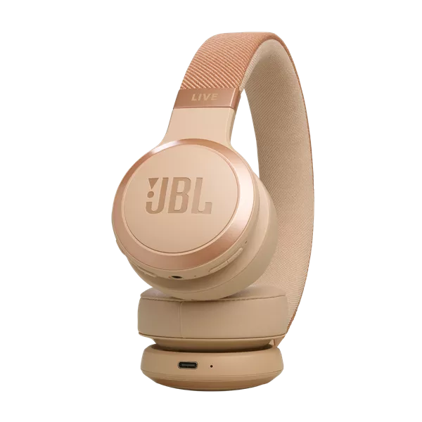 JBL Live 670 NC Bluetooth homok zajszűrős fejhallgató