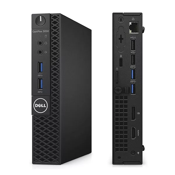 Dell Optiplex 3050 Micro/i5-7600T/16GB/512GB SSD/Win11 Pro COA/fekete asztali számítógép (Használt A+,felújított)