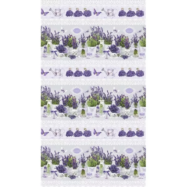 IRIS tekercses csomagoló papír, levendula, különböző mintákkal, 200x70cm, 60g/m2