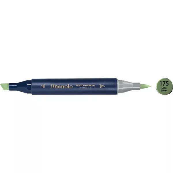 Deli Finenolo 175 - Lime Green kétvégű permanent ART marker