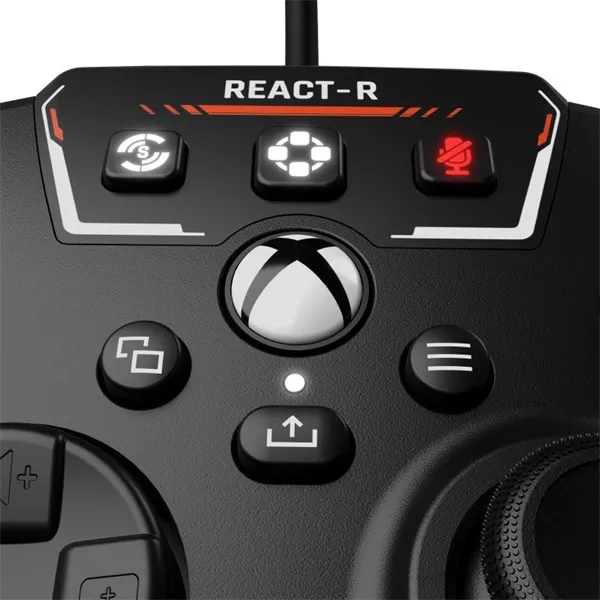 Turtle Beach TBS-0730-02 REACT-R PC/Xbox One/Xbox Series X|S vezetékes fekete kontroller