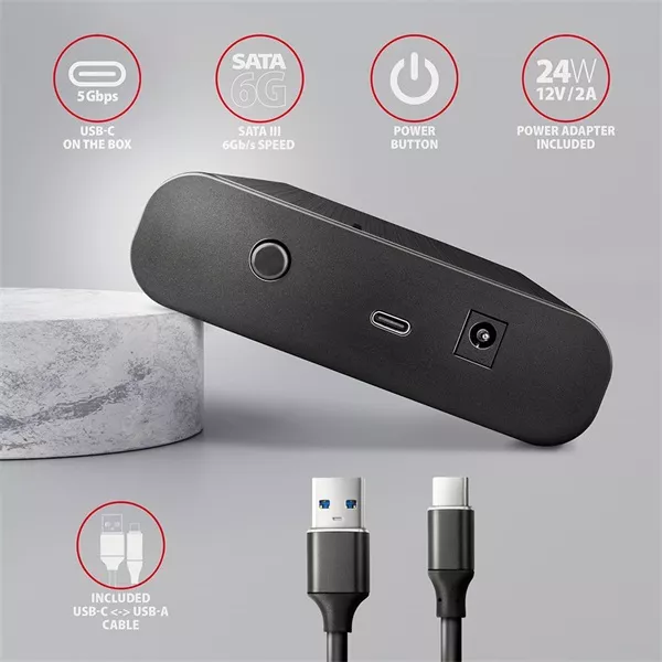 Axagon EE35-A6C USB-C 3.2 Gen 1 3,5