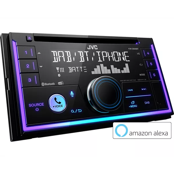 JVC KW-DB95BT 2DIN Bluetooth/USB/AUX autóhifi fejegység