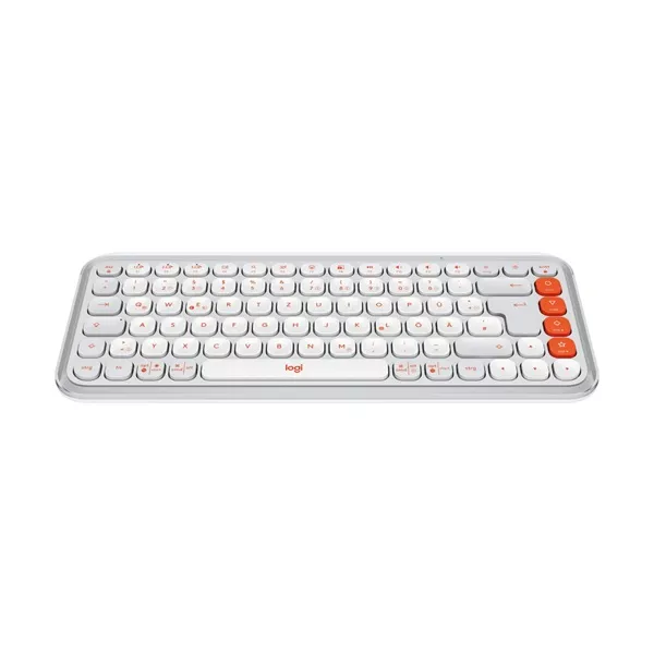 Logitech 920-013072 POP Icon Keys US vezeték nélküli piszkosfehér/narancssárga billentyűzet