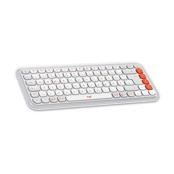 Logitech 920-013072 POP Icon Keys US vezeték nélküli piszkosfehér/narancssárga billentyűzet