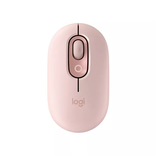 Logitech POP with emoji vezeték nélküli rózsaszín egér