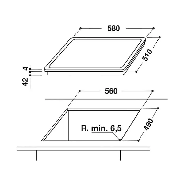 Whirpool AKT 8601 IX beépíthető kerámia főzőlap