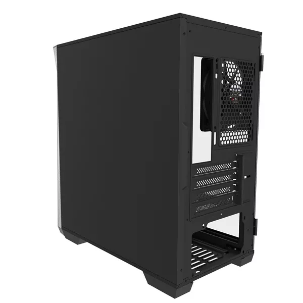 ZALMAN Ház Mini ATX Z1 ICEBERG BK Tápegység nélkül, Fekete Üvegfalú