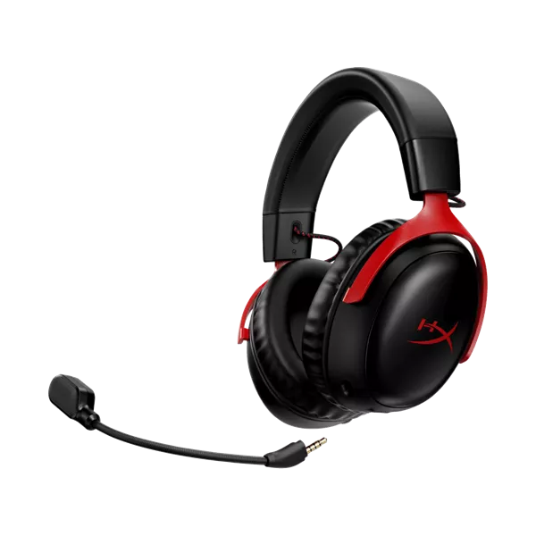 HP RENEW HyperX Cloud III Wireless fekete-piros gamer headset