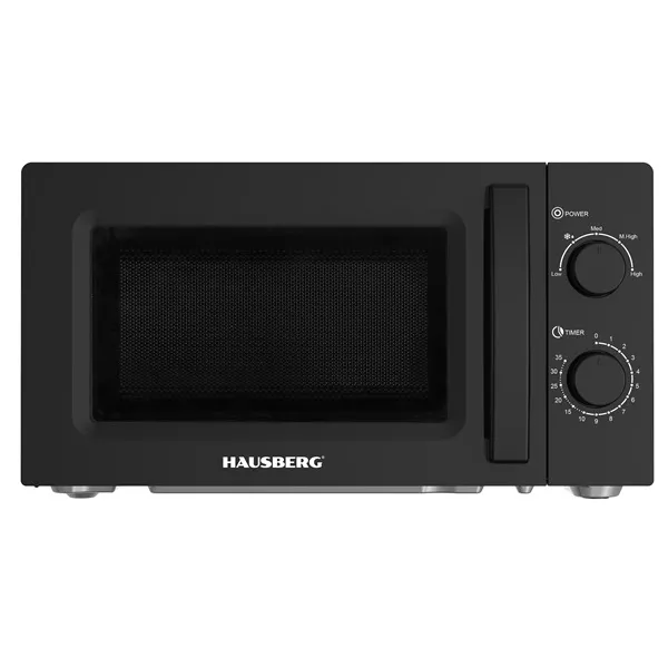 Hausberg HB-8008NG fekete mikrohullámú sütő 20L 1800W