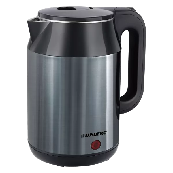 Hausberg HB-3623BL 2,2L-es kék dupla falú acél vízforraló 1800W