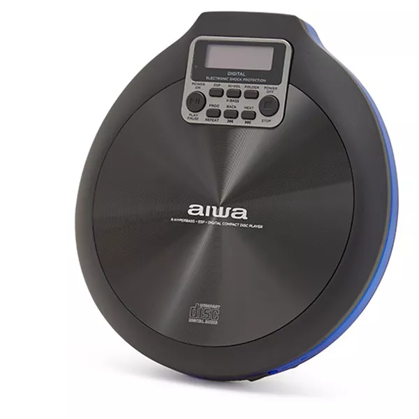 Aiwa PCD-810BL hordozható kék CD lejátszó