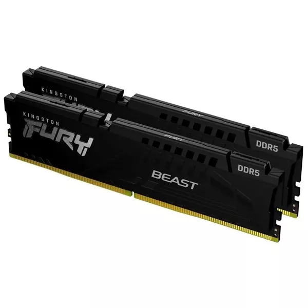 Kingston 32GB 6400MHz DDR-5 Fury Beast Black EXPO (Kit! 2db 16GB) (KF564C32BBEK2-32) memória