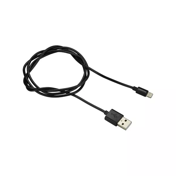 Canyon Charge&Sync USB 2.0 A -> Lightning M/M adatkábel 1m fekete