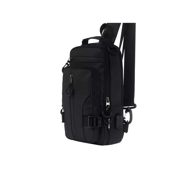 Canyon CB-1 Transformer Bag notebook/tablet poliészter oldaltáska/hátizsák fekete 3,5L