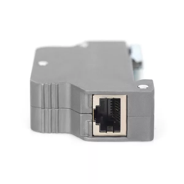 DIGITUS DN-95421 DIN sínes PoE túlfeszültségvédő RJ45 szürke