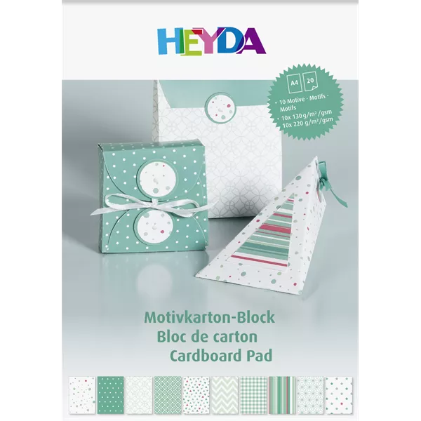 Heyda Türkiz-Menta A4 20 lapos kartonlap szett