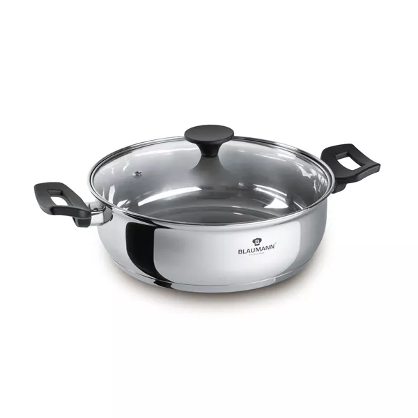 Blaumann BL-3858 3,2L Gourmet Line 24 cm fedővel alacsony lábas