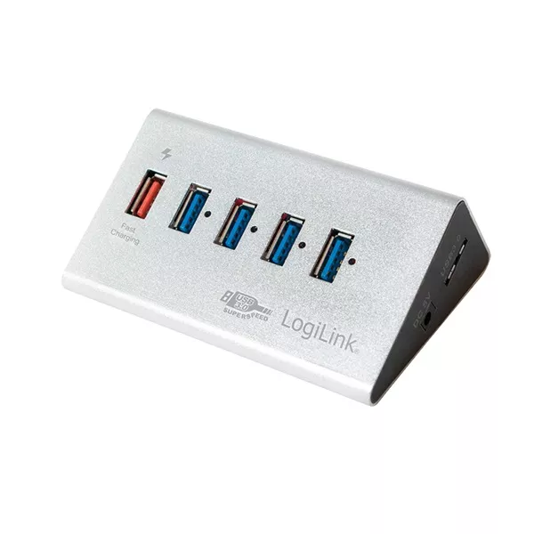 LogiLink UA0227 USB3.0 4 portos HUB + 1x Fast Charging Port