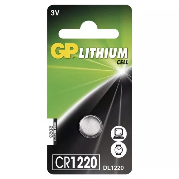 GP CR1220 lítium gombelem 1db/bliszter