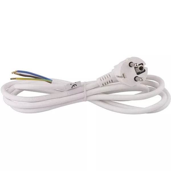 Emos S14322 Flexo 2 méter 3×1,5mm2 fehér szerelhető hálózati kábel