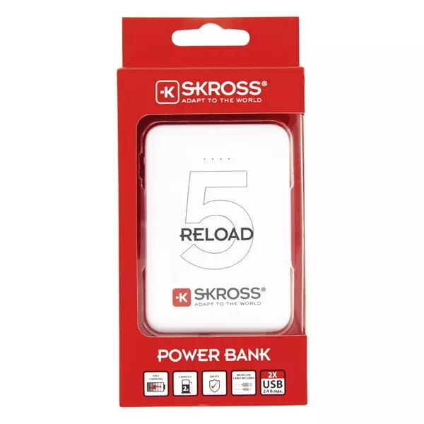 SKROSS Reload5 5Ah USB/microUSB kábellel power bank