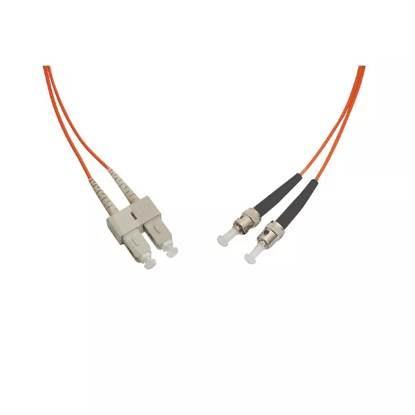 Optic 2m SC/UPC - ST/UPC MM 50/125 OM3 LSOH DLX Optikai Patch kábel