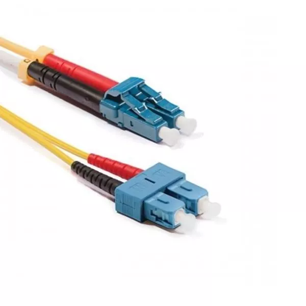 KE-Line Duplex monomódusú optikai patch kábel 9/125µm (OS2), 2xLC-2xSC, 2m
